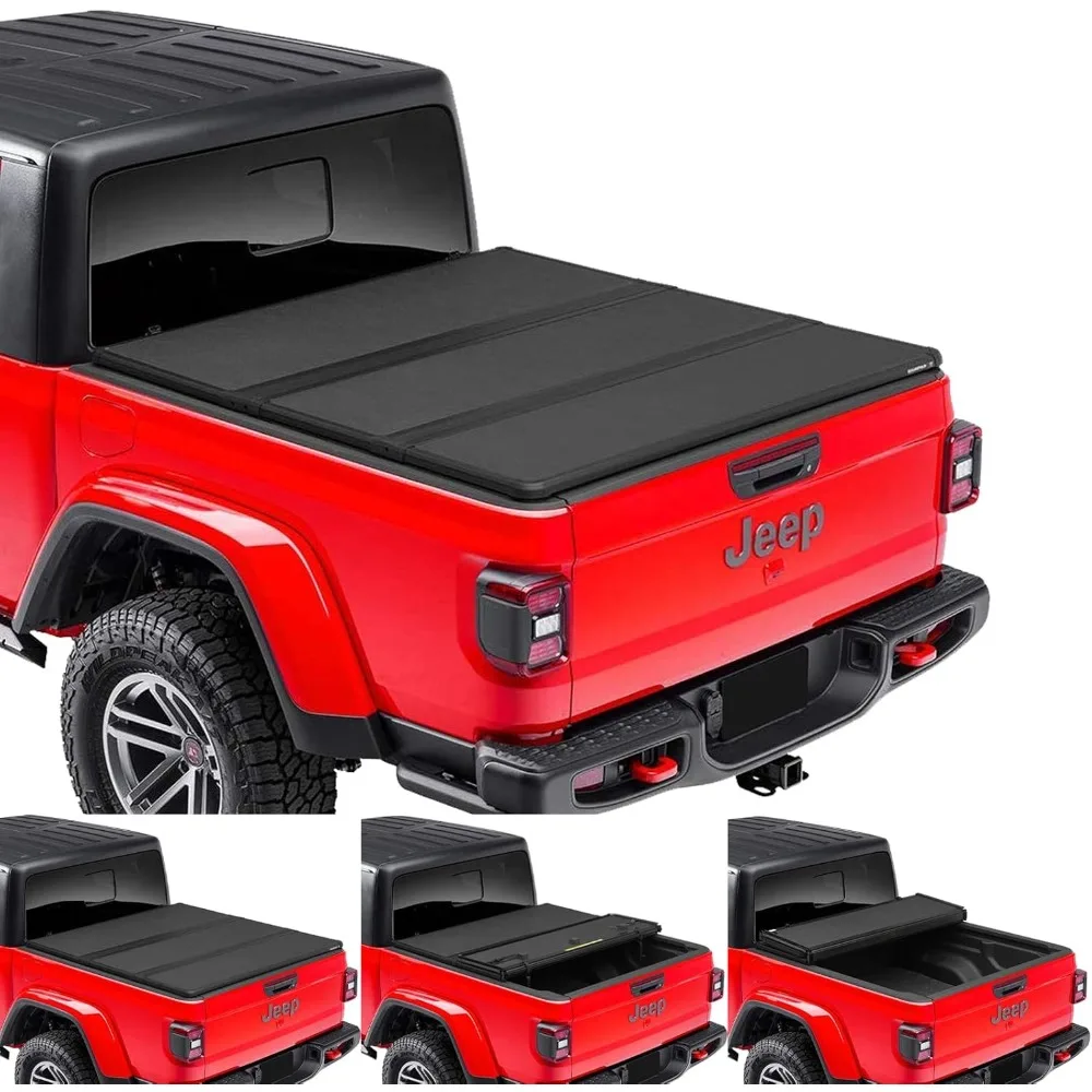 

Профессиональный жесткий тройной складной чехол для грузовика из FRP для кровати Gladiator JT 2020-2025 5 футов (60,3 дюйма)