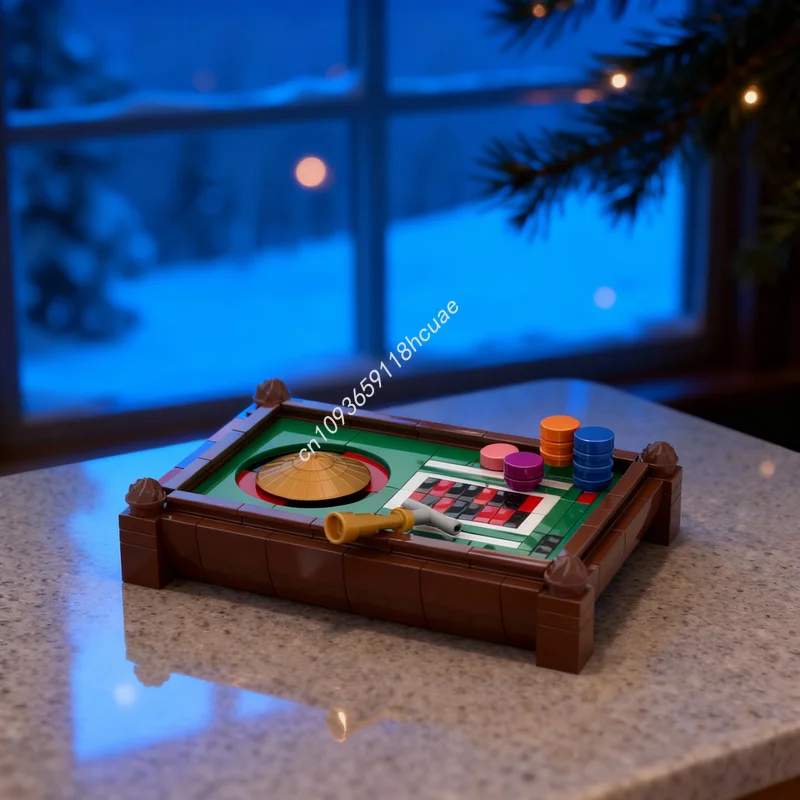 

190pcs MOC City Roulette Model Building Blocks Assemble Toy Christmas Gifts Construction DIY Creative Brick Kids Idea Education