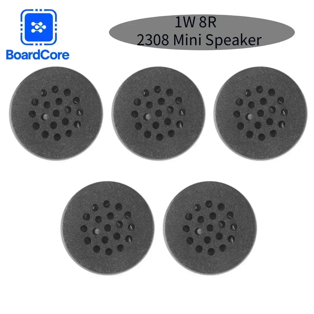 5 Stück 1 W 8R 2368 Mini-Lautsprecher 8 Ohm 1 Watt 8R-Lautsprecher mit PCB-Abdeckung Langlebiger Lautsprecher 23 × 6,8 mm 8 Ohm für Fingerabdrucksperre