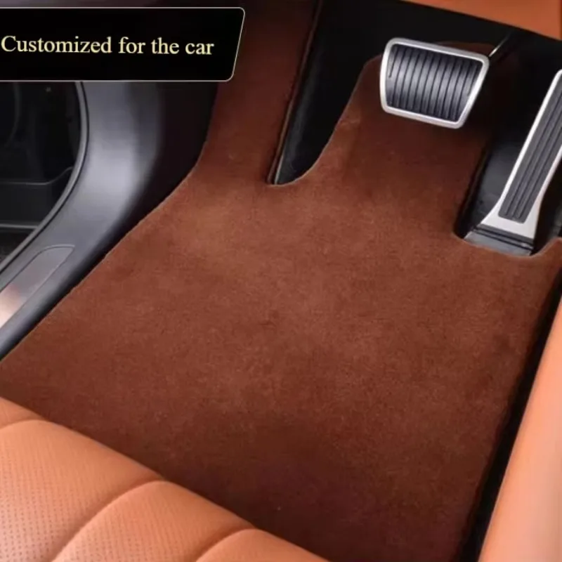

Premium Wool Car Floor Mats Luxury Anti-Slip Carpet Mats 2cm Thick No Odor Custom Fits All Models 2/5/7 Seats