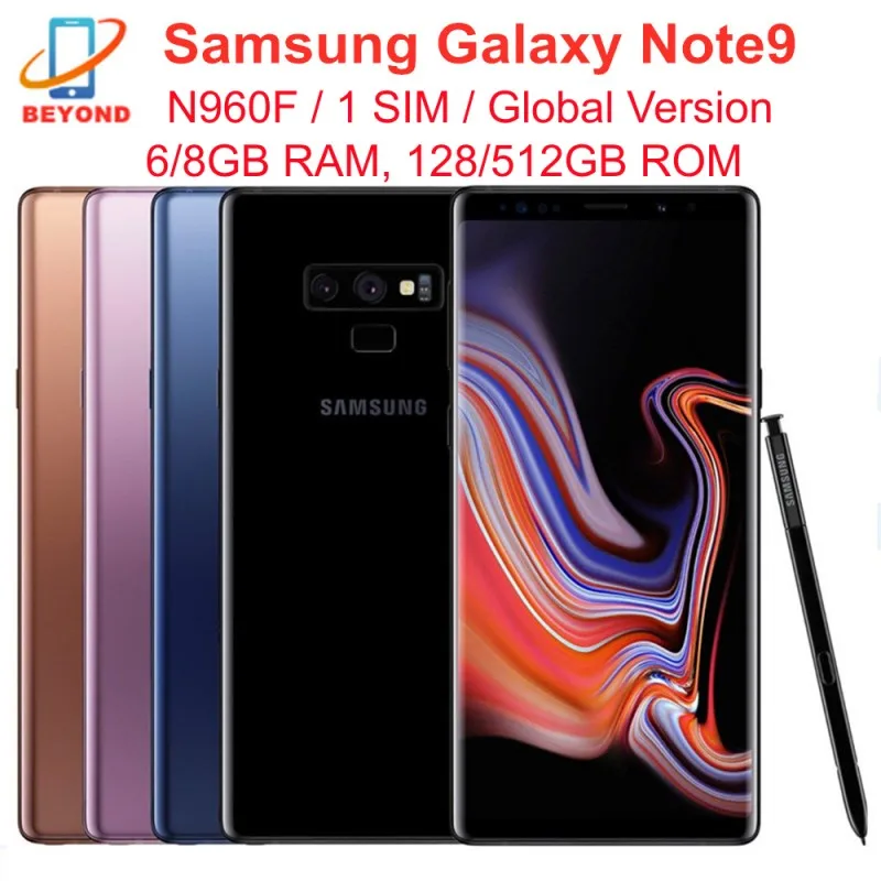 Samsung Galaxy Note9 Note 9 N960F 6/8GB RAM 128/512GB ROM 6.4