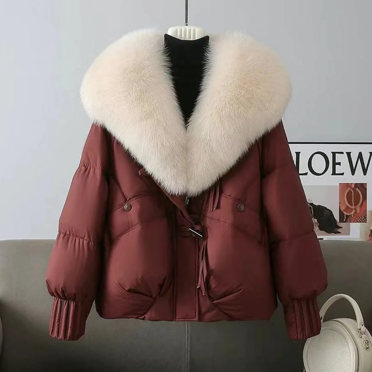 2025 Nieuwe losse dames cropped jas Winter vrouw parka overjas Koreaanse mode vrouwelijke ultralichte warme jas