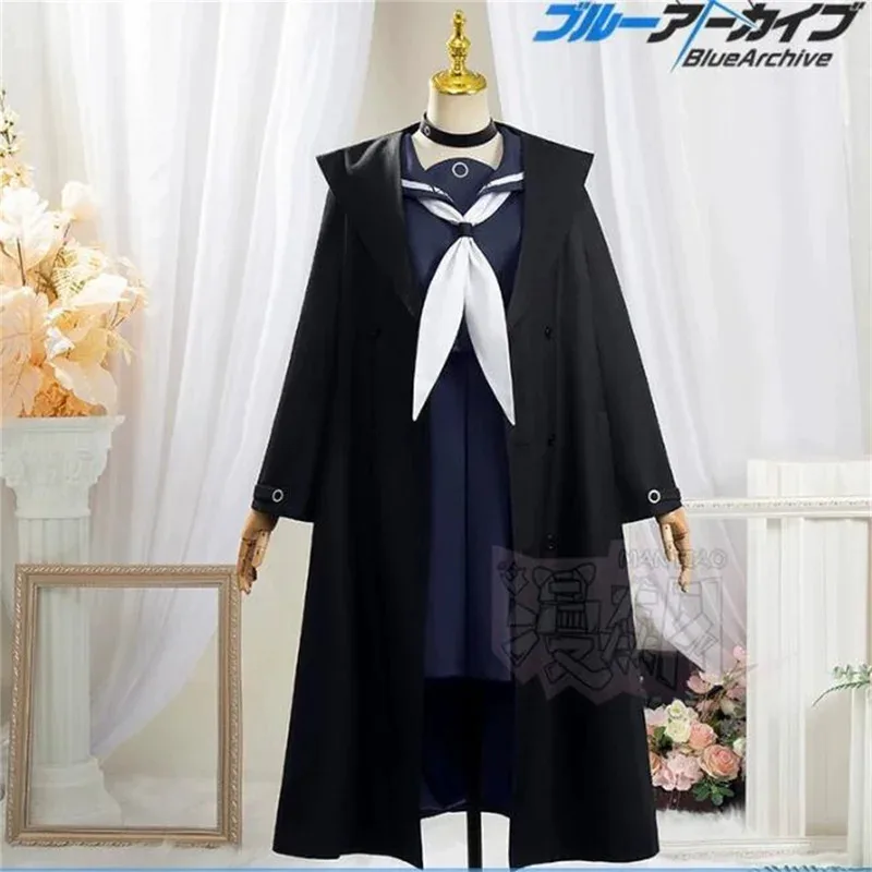

ARONA Blue Archive Cosplay Costume Dress Uniform Coat Cloak Halloween Christmas RainbowCos0 W4047