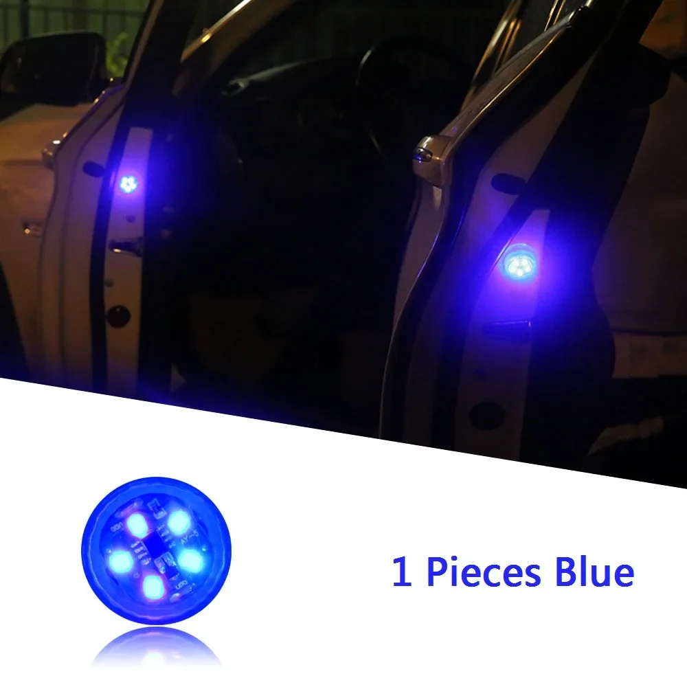 1/2/4 stücke Universal LED Auto Öffnung Tür Sicherheit Warnung Anti-kollision Lichter Magnetische Sensor Strobe blinkende Alarm Lichter