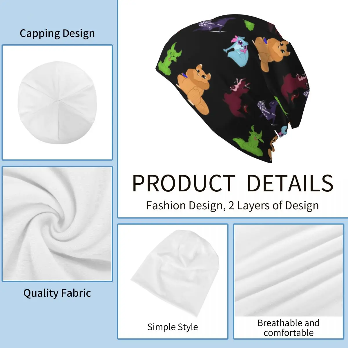 المطر العالم Downpour الدافئة محبوك قبعة الهيب هوب بونيه قبعة الخريف الشتاء في الهواء الطلق بيني القبعات للرجال النساء الكبار