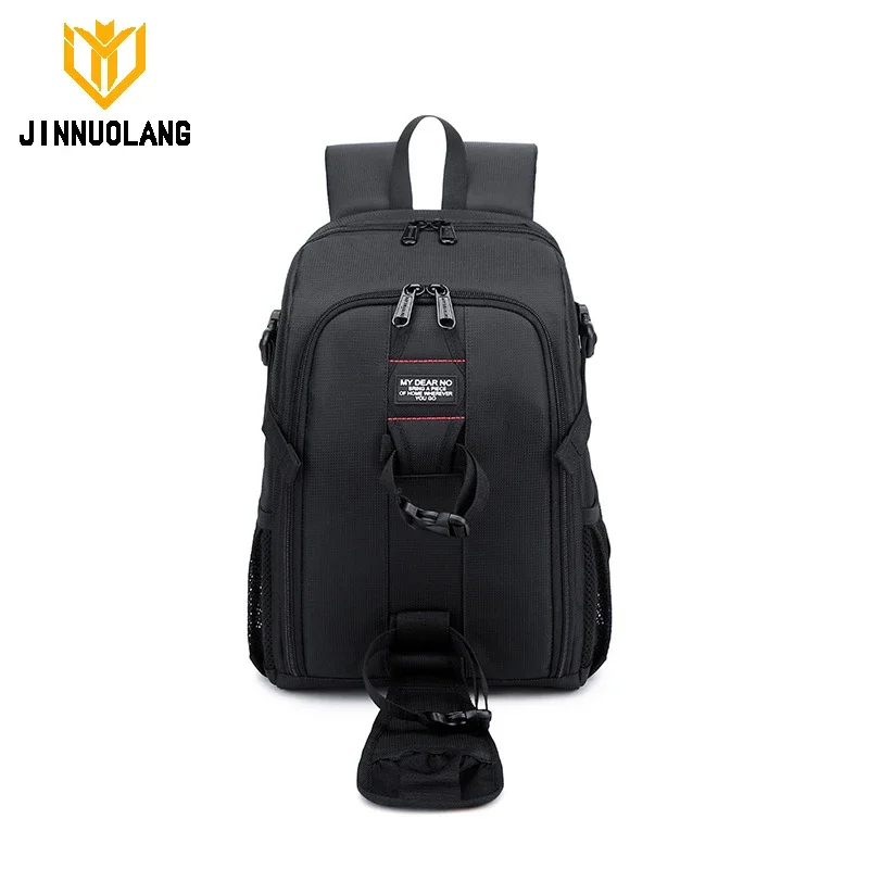 JINNUOLANG 30L Traveling Photography Business Backpack for DSLR Camera Bags Waterproof 15.6\'\' Laptop Nylon Rucksacks Anti-theft