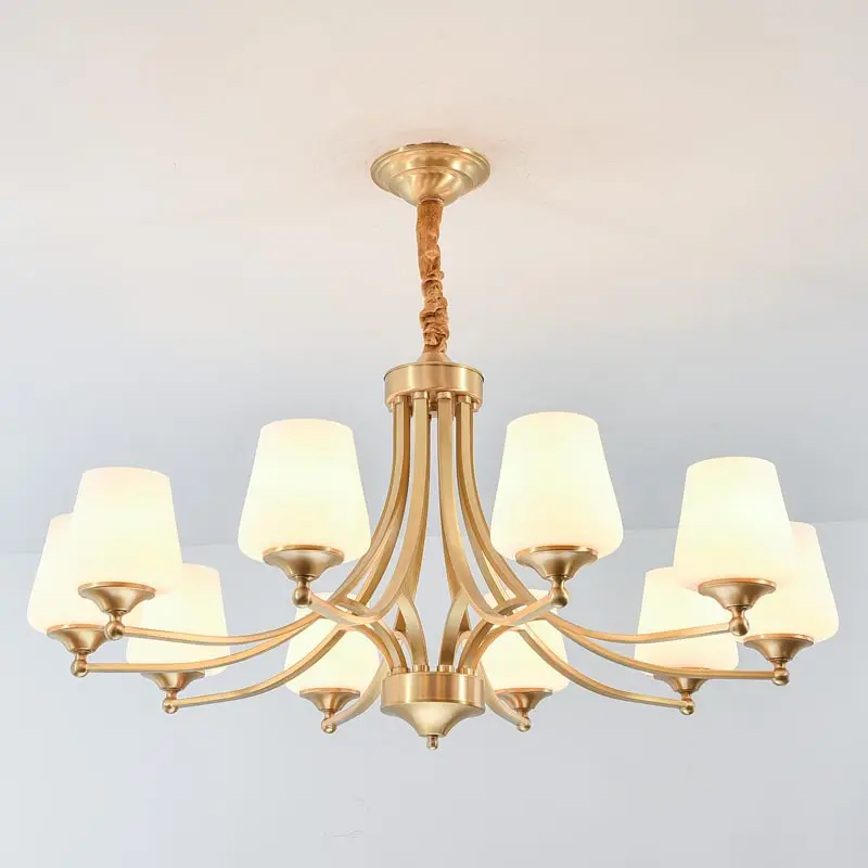 

Nordic Modern Real Copper Chandelier Led Ceiling Lamp Living Room Light Fixture Bedroom Kitchen Dining Room Lighting Home Decor