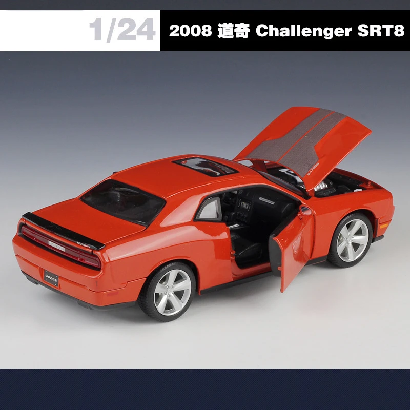 Maisto 1:24 دودج تشالينجر SRT8 2008 سبيكة سيارة Diecasts ولعبة المركبات نموذج سيارة مصغرة مقياس نموذج سيارة للأطفال