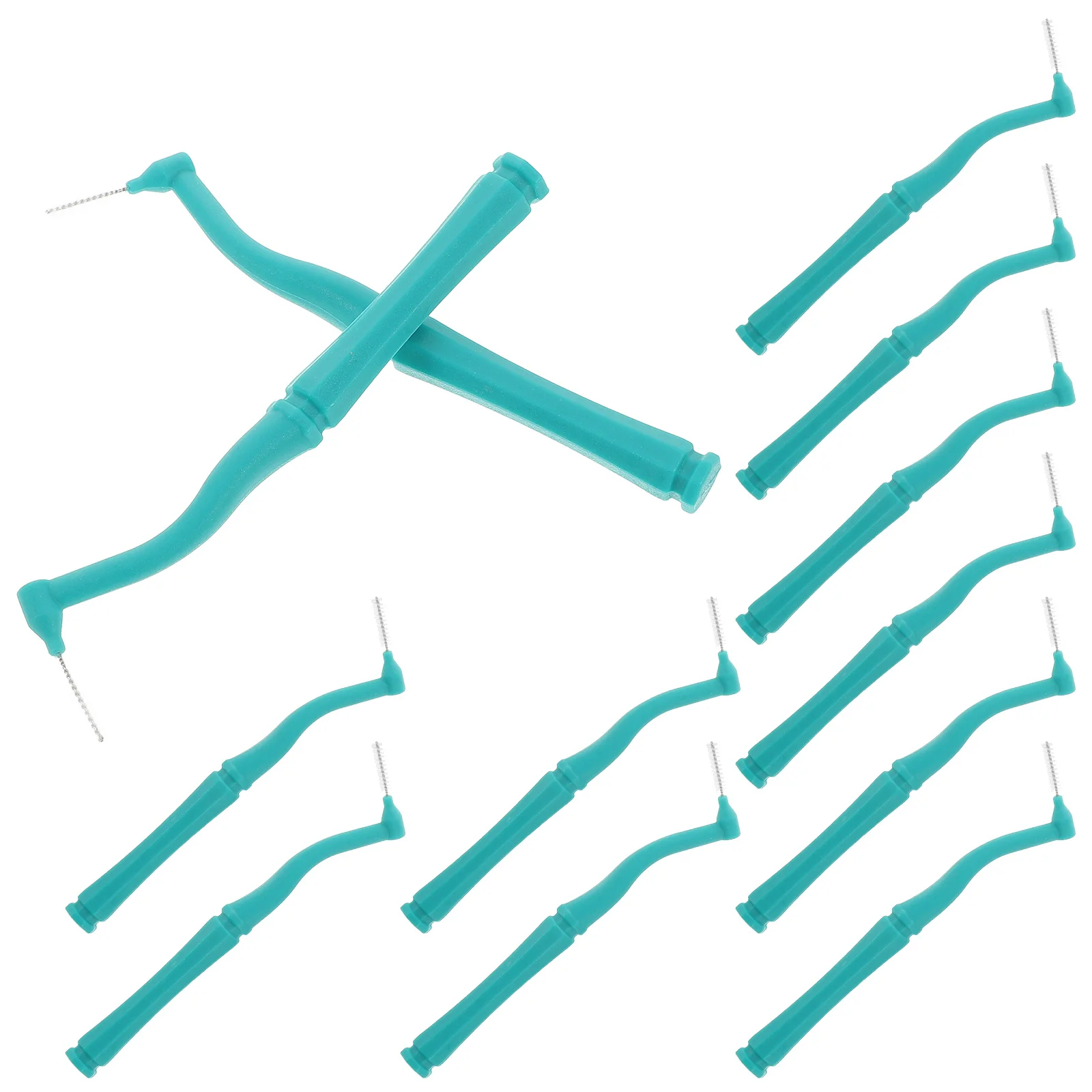 

20pcs Interdental Brush Portable L Shaped Tooth Gap Cleaner for Braces Travel Health Maintenance