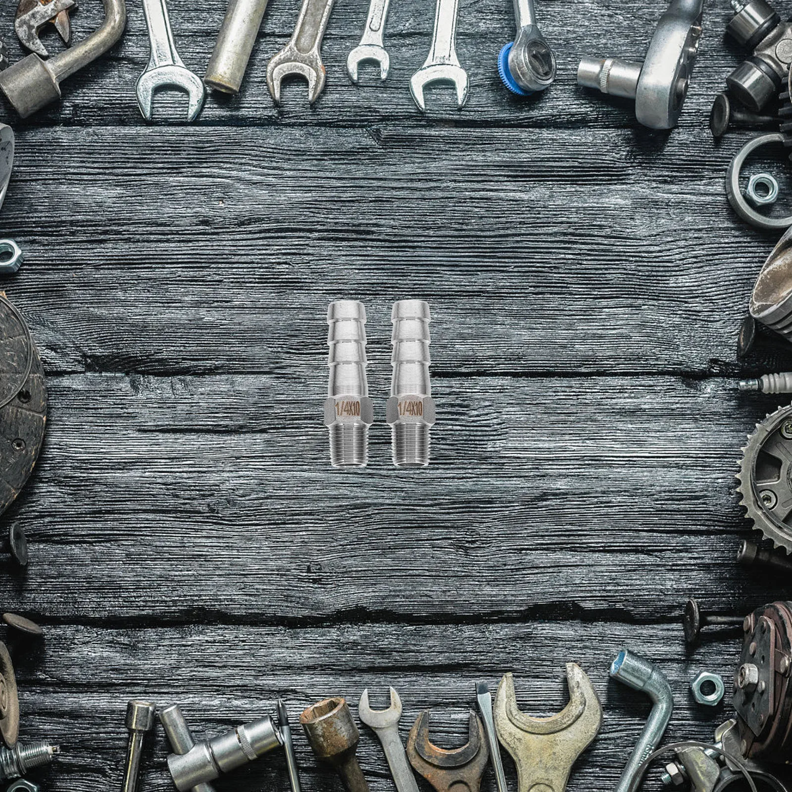 

2pcs Stainless Steel Gas Fittings Home Brewing Pipe Accessories NPT Thread Connectors Leak Proof Wear Resistant Pipe Connector