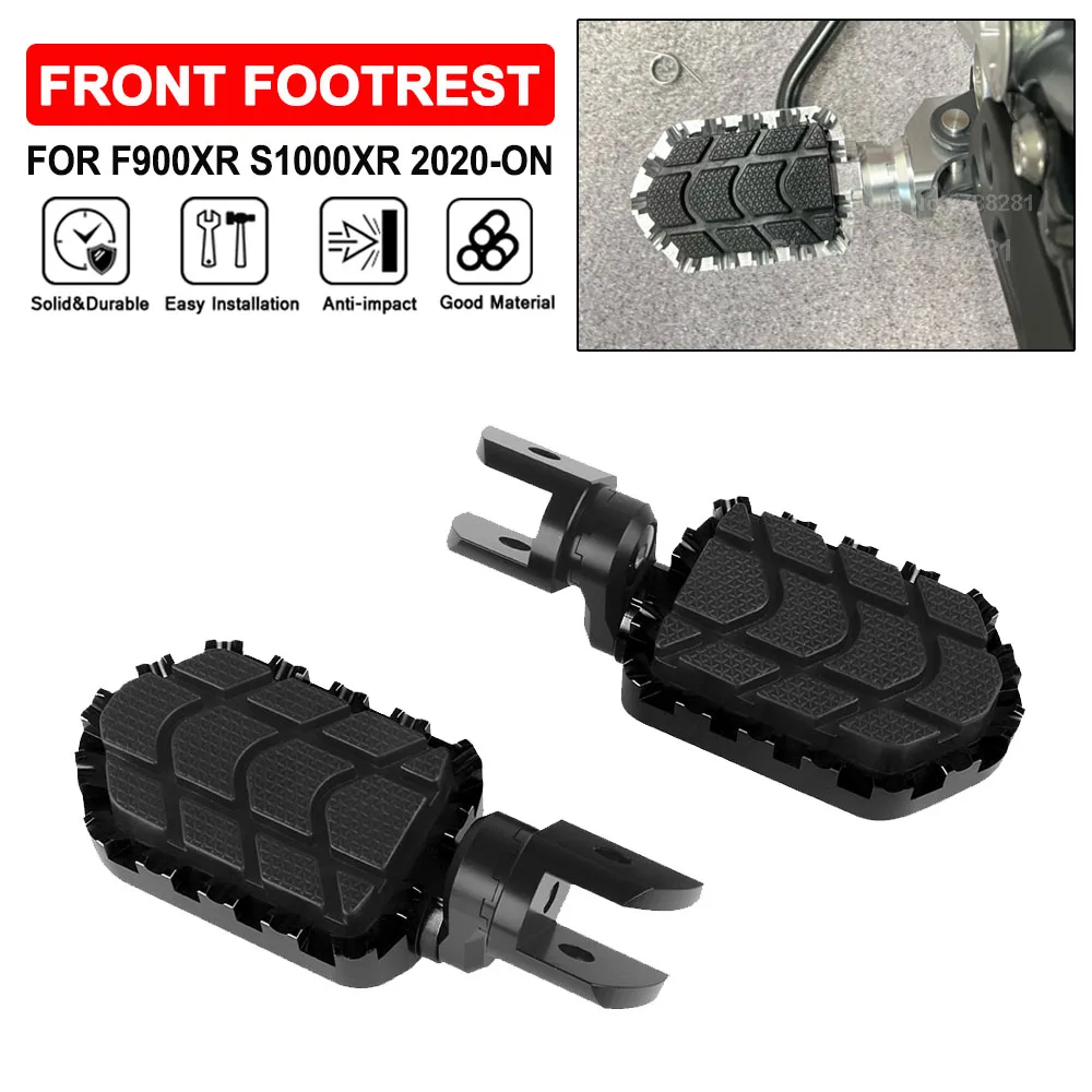 Motorcycle Accessories Scaffolding Footrests Footpegs For BMW F900XR S1000XR 2020-2023 Aluminum Foot Rests Pegs Rubber Cover