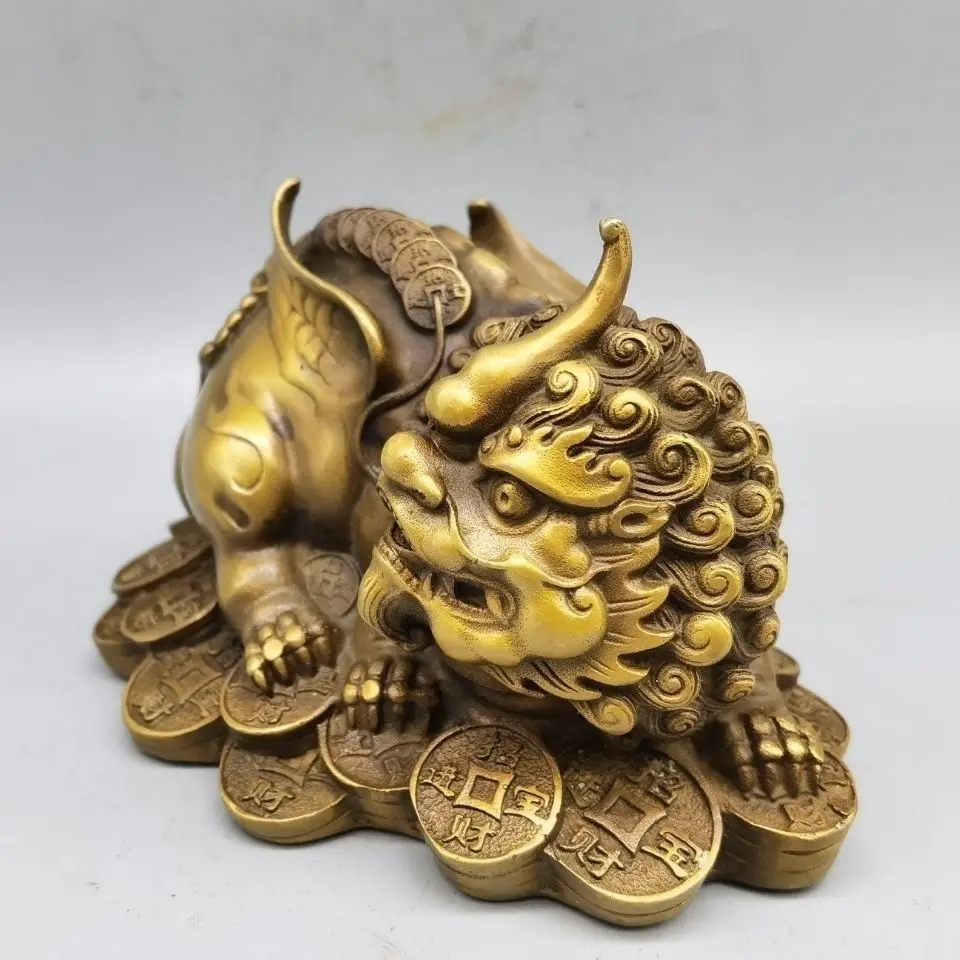 Angel wings money pixiu Statue Sculpture Figurines Home Garden Decoration Statues For House ﻿