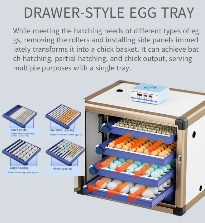 Single-electric Automatic Egg-turning Incubator 160/240/320 for Home and Farm Use, Hatching and Cultivation Box