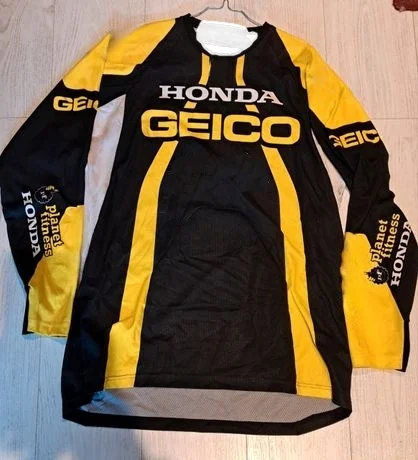 قميص سباق Honda motocross Equipement للدراجات النارية سريع الجفاف وجيد التهوية، قميص مريح للطرق الوعرة لركوب الدراجات النارية في الصيف