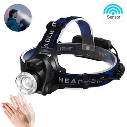 E5 LED 8000LM USB Headlamp 18650 Zoom Head Lights Waterproof Forehead Headlights Rechargeable Torch Hunting Mining Fishing Light