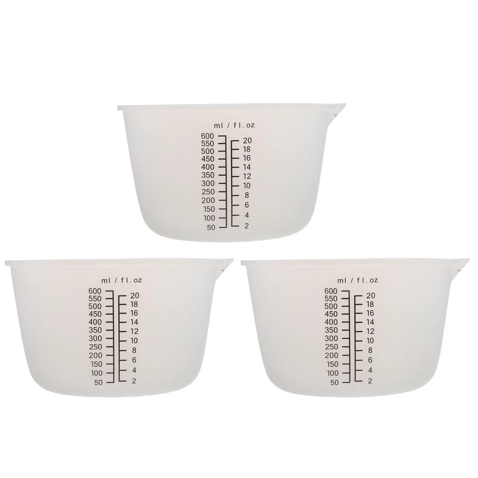 

3Pcs 600ml Silicone Pouring Tools Versatile for Acrylic Epoxy Crystal Resin Mixing and DIY Artisan Projects Resin Mixing Cups