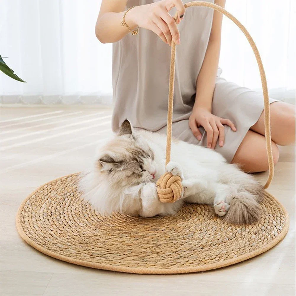 Cat Scratcher Rattan Mat Board Cat Scratch for Sharpen Nails Scraper Cats Tree Cat Scratching Post Sofa Mats Furniture Protector