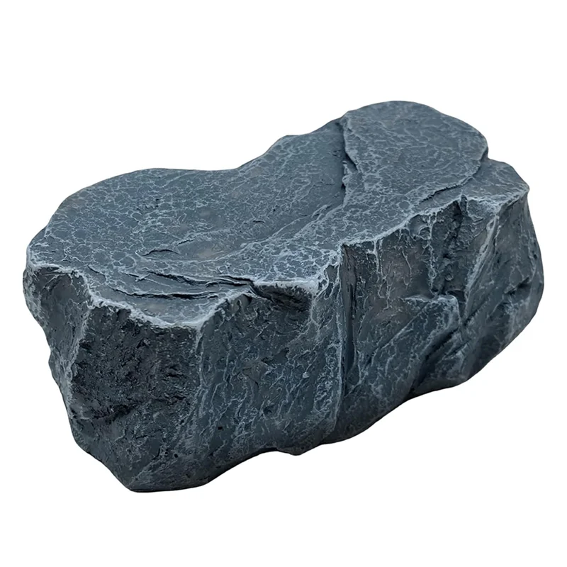 ABWR-Fake Rock-Schlüsselkasten für draußen – sicherer Ersatz-Schlüsselversteck aus Kunstharz für Garten oder Hof im Freien (Steinstil), langlebig, einfach zu bedienen