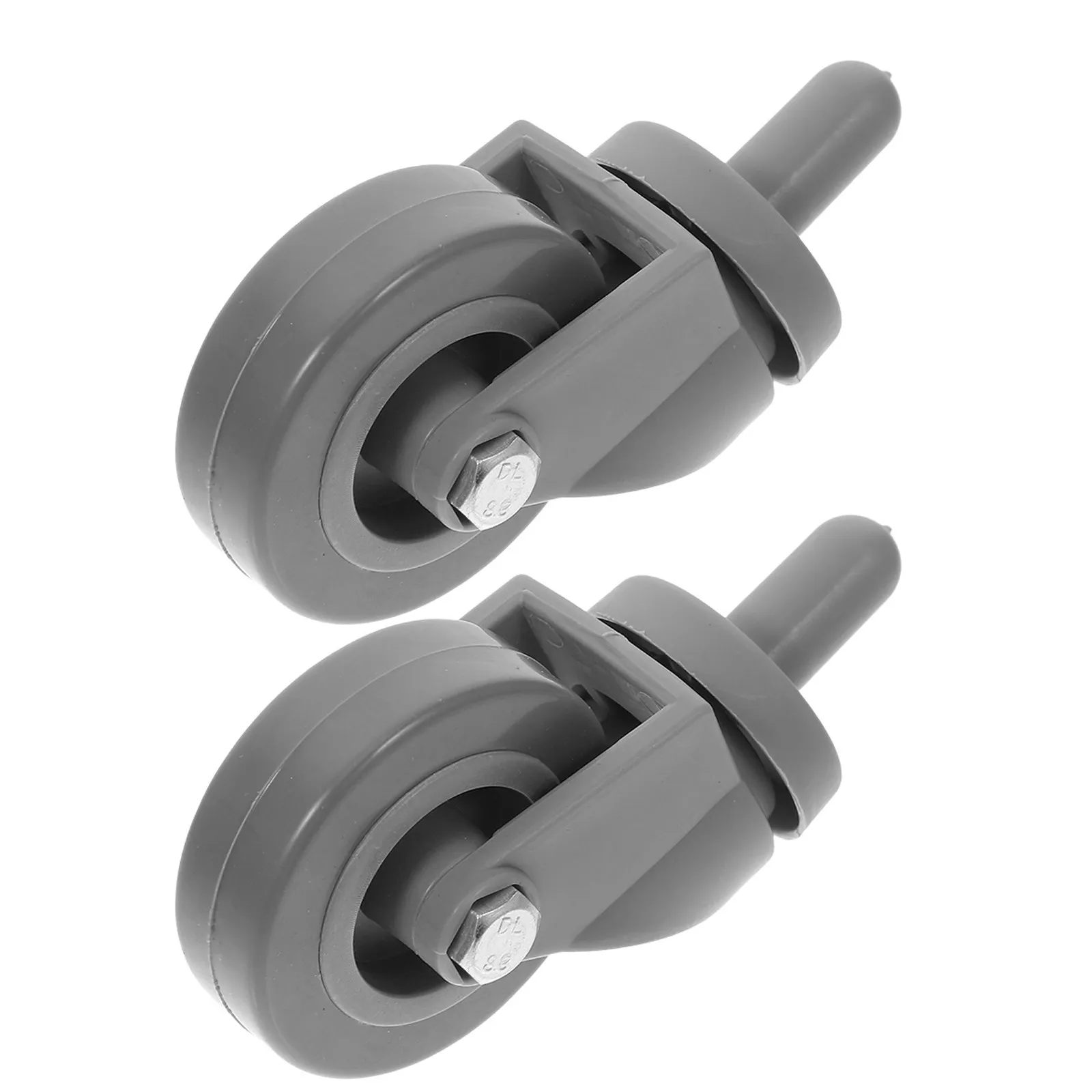 

2Pcs Mop Bucket Wheel Replacement 5Cm Swivel Caster Wheels with L-Shaped Nylon Rubber Body for Wheeled Mop Bucket Utility Cart