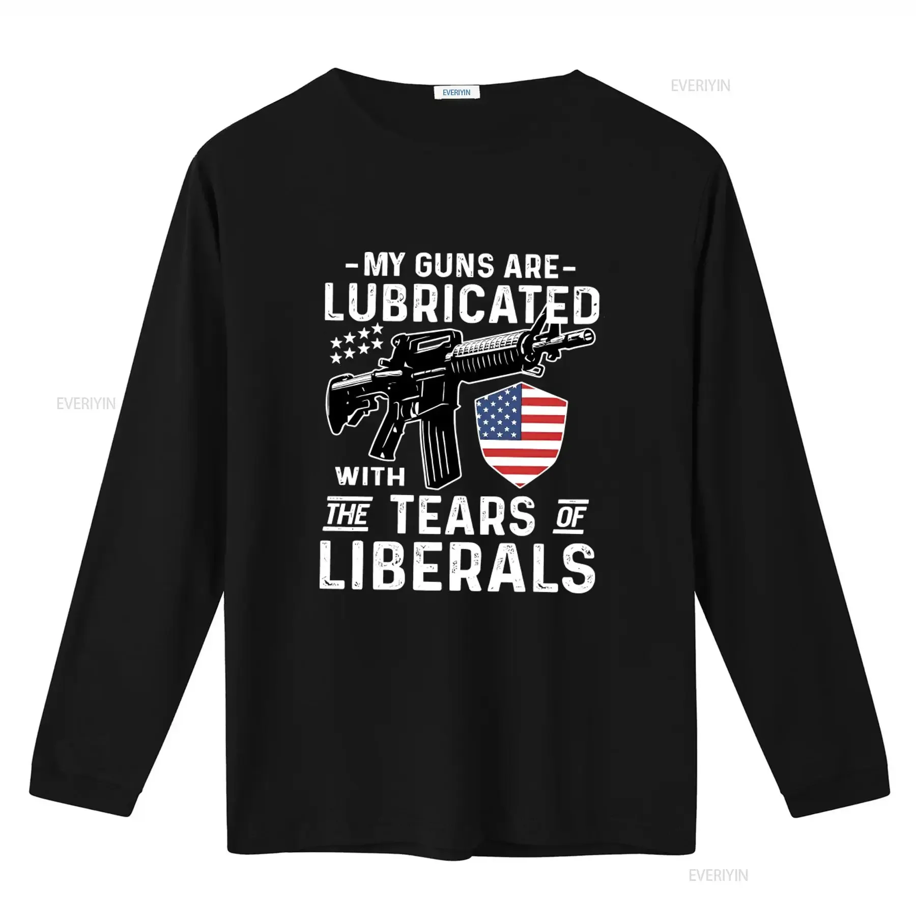 Funny Pro Gun T Shirt My Guns Are Lubricated With The Tears Of Liberals 2nd Amendment Anti Liberal vintage Washed Casual
