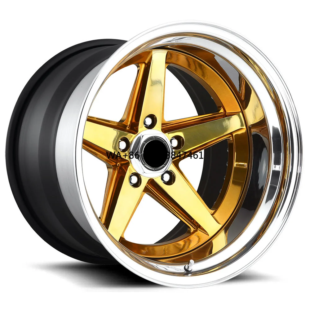 

New 3 Piece Deep Dish Passenger Car Wheels Te37 17 18 19 20 22 24 Inch 5x114.3 5x112 Custom Alloy Forged Rims for F30 E90