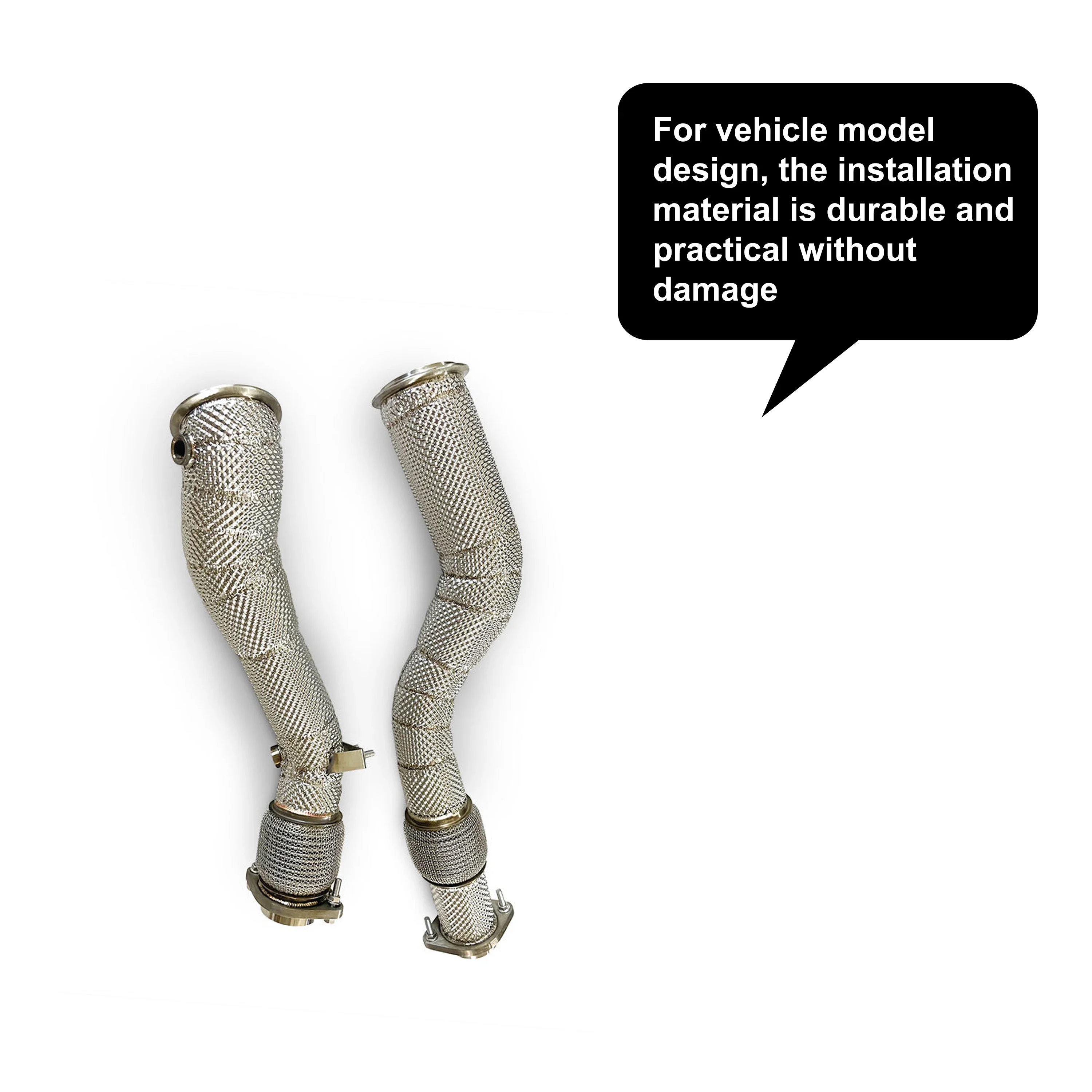 ACE Hochleistungs-Downpipe für BMW X3M X4M F97 F98 S58 3.0T Auto-Zubehör mit Katalysator-Auspuffrohr – Detail 8