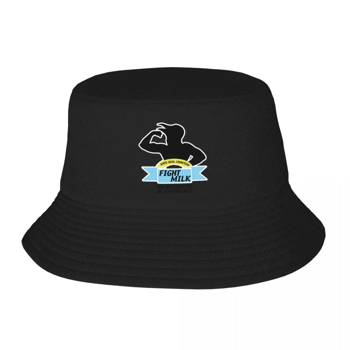 Fight Milk Bucket Hat Big Size Hat Wear Female Men's