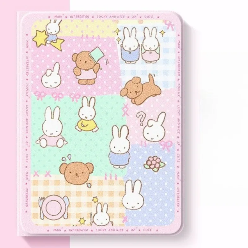 New Miffy Anime Cartoon IPad Protective Cover Tablet 11/13inch Colorful Case Suitable for IPad 6/7 Air5/6/7 Pro Gift for Girls view 5