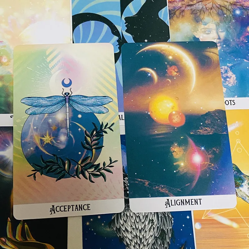 The Mystic Soul Oracle Deck 60 بطاقة الإنجليزية العرافة الطبعة سطح السفينة ألعاب Borad التارو للانعكاس الذاتي والتوجيه #5