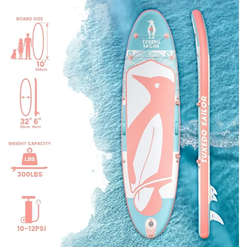 Inflatable Stand Up Paddle Board Ultra Light Inflatable SUP Paddle Board with Paddle Board Accessories for Kids and Adult