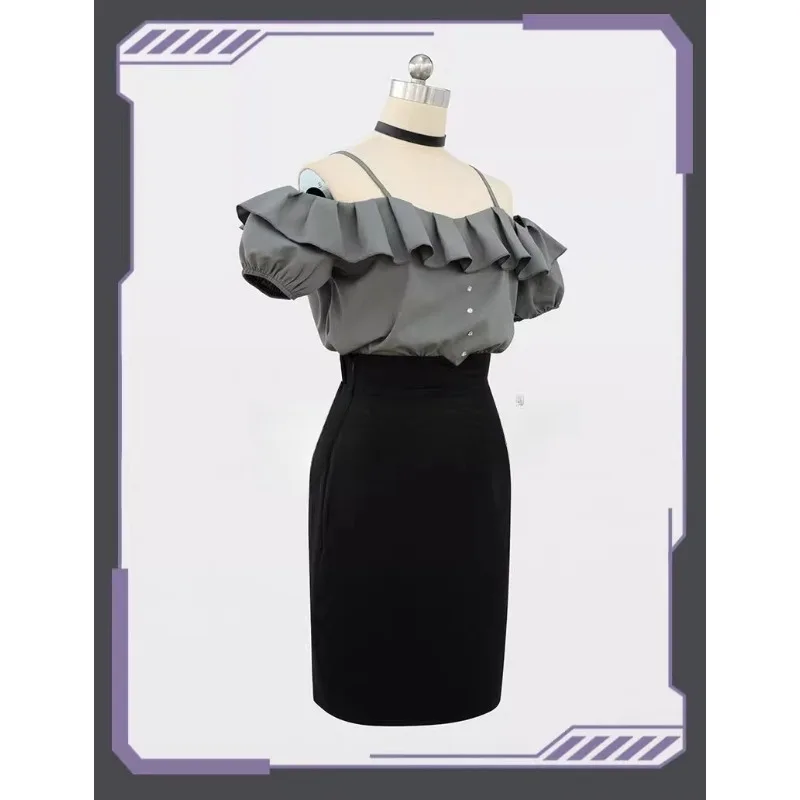 Anime Amoris Cosplay Costume Nyamu Yūtenji Kirei-kei Dress Top Skirt Necklace Wig Suit for Women Carnival Party Daily Clothes