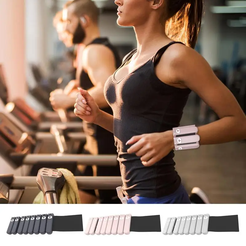 

A Pair Sports Weight-bearing Bracelets Wrist Ankle Weights Adjustable Silicone Wrist Strap Pilates Equipment Bracelet Suppor