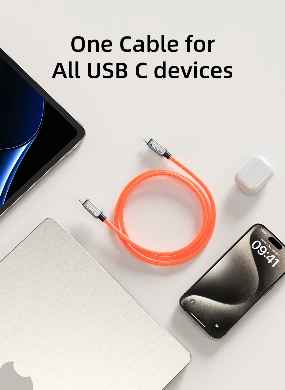 CABLETIME USB-C-Kabel PD240W Schnellladekabel Typ-C-Kabel für MacBook Laptop Samsung Huawei iPhone Kabel PD3.1 5A – Detail 13