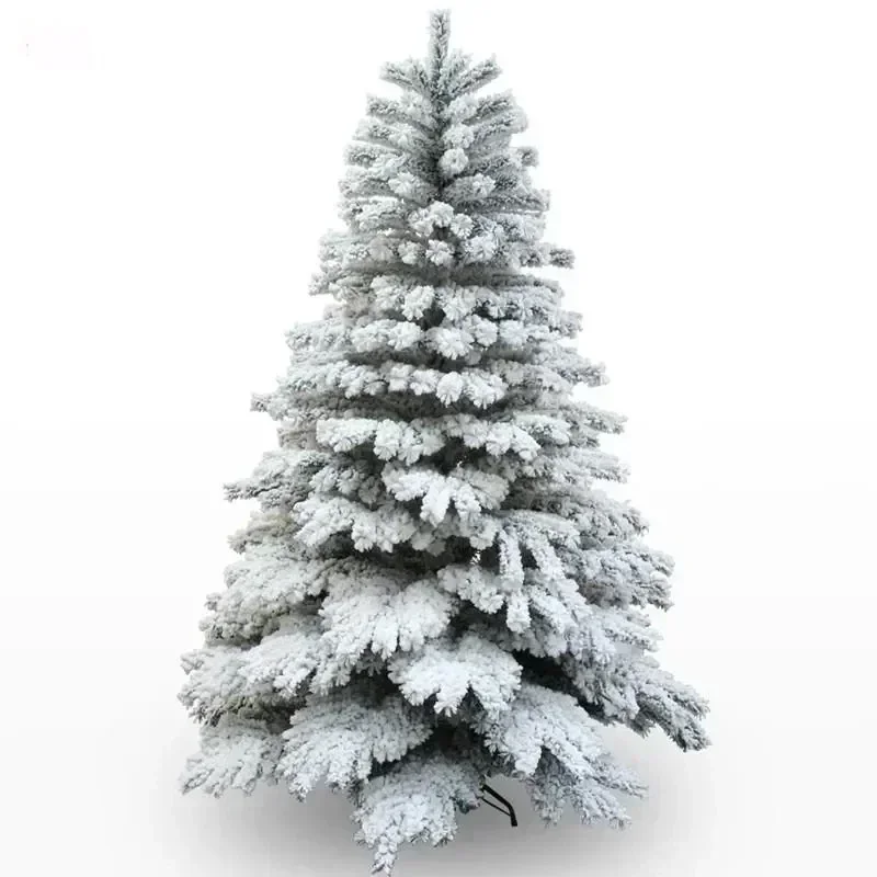 0.9M-2.7M Large Artificial Luxury Encrypted Christmas Tree Green White Snow Xmas Tree PVC/PE Tree Indoor Outdoor Decoration