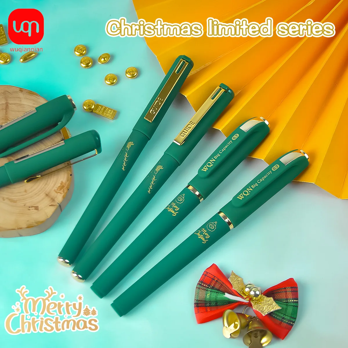 

WQN-3/6/12 шт., матовая зеленая гелевая ручка, наконечник 0,7 мм, зеленые чернила, гелевая ручка для бизнеса, школьные и ежедневные письменные принадлежности