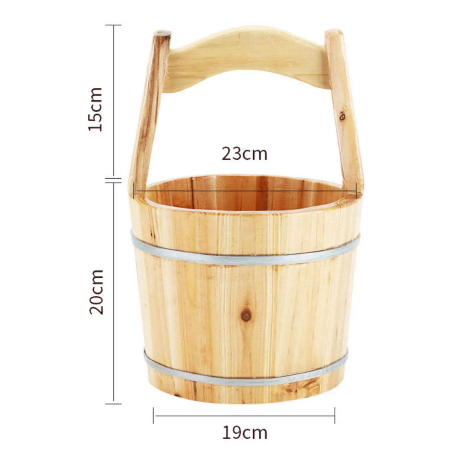 Wooden Foot Bath Tub Fir Wood Soaking Bucket Portable Sauna Bucket for Home Spa Bath Tools Hot Water Soak