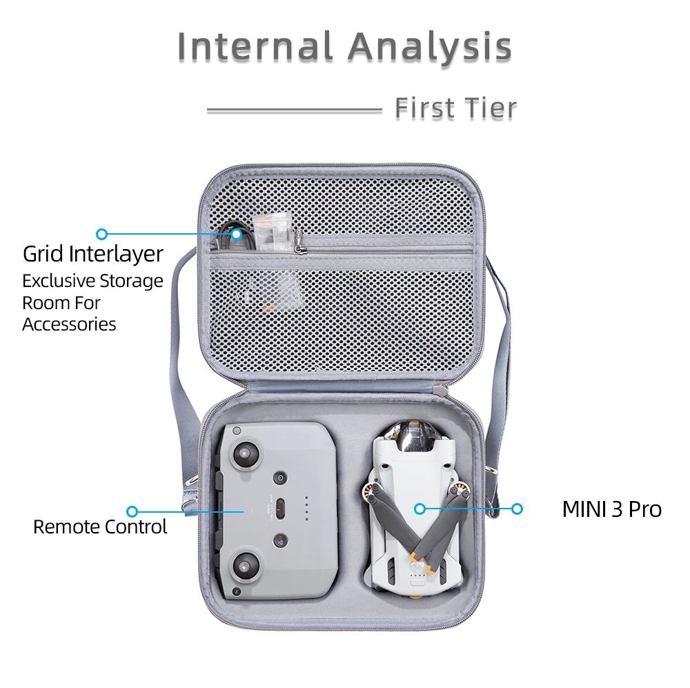 Portable Drone Box for DJI Mini 3 Pro Storage Bag for DJI Mini 3 Pro Body Carrying Case Accessories