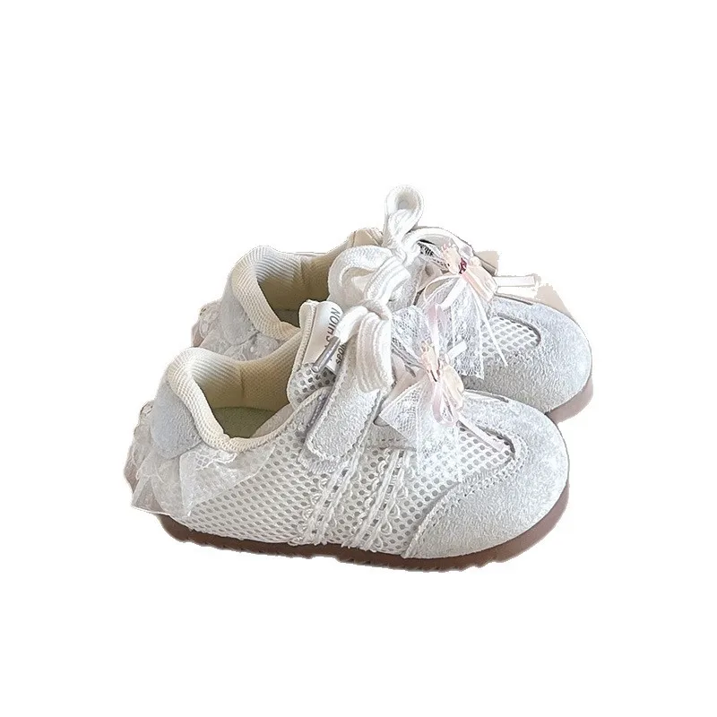 

Кроссовки Brand Kids Sneaker 2026 Spring New Fashion Girls' Sports Shoes Breathable Soft Sole Tennis Female Versatile Kid Shoes