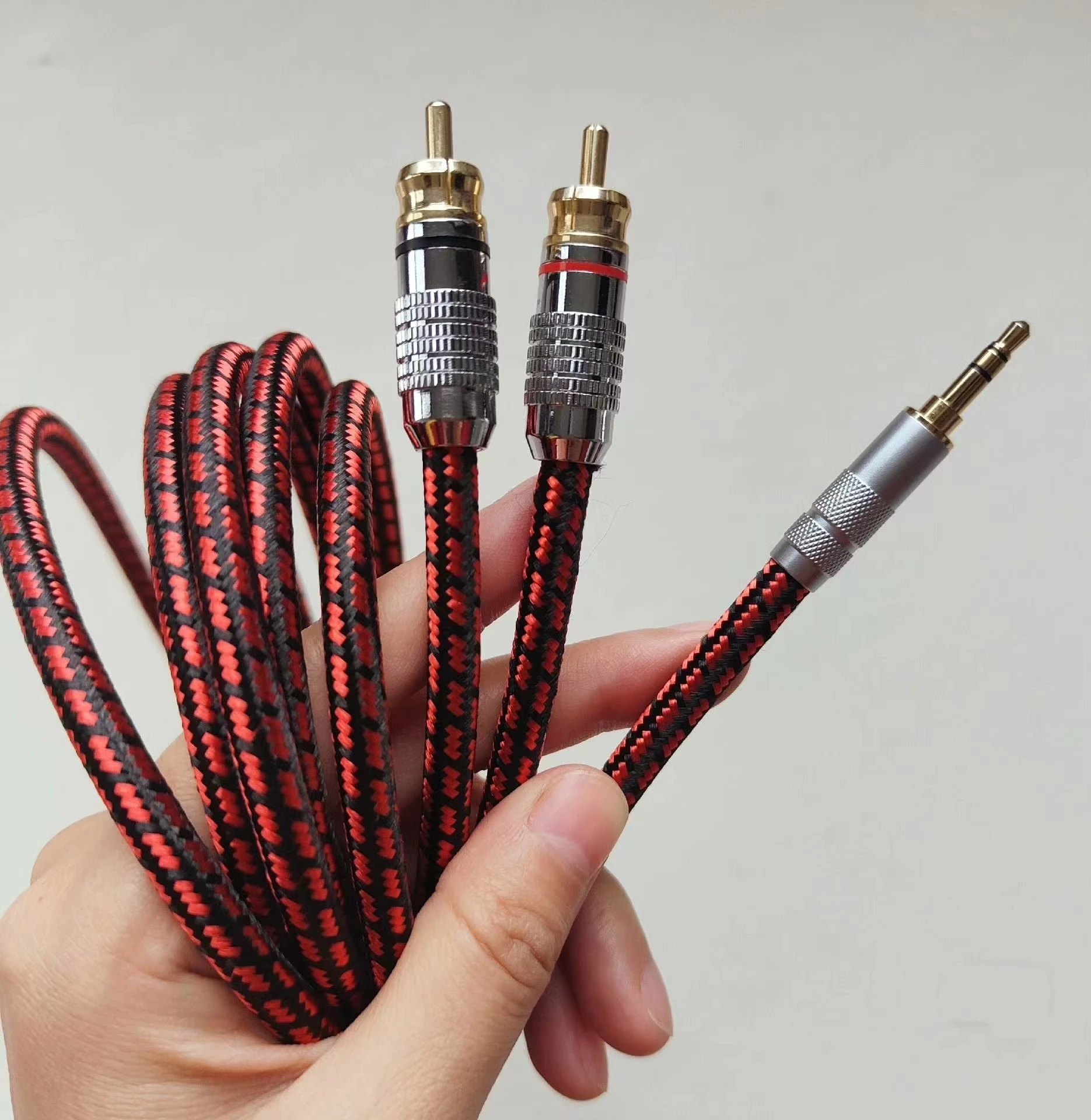 Imported American Monster 3.5 1/2 Audio Cable Fever Pure Copper 3.5 RPM Dual Lotus Computer Phone Audio Cable