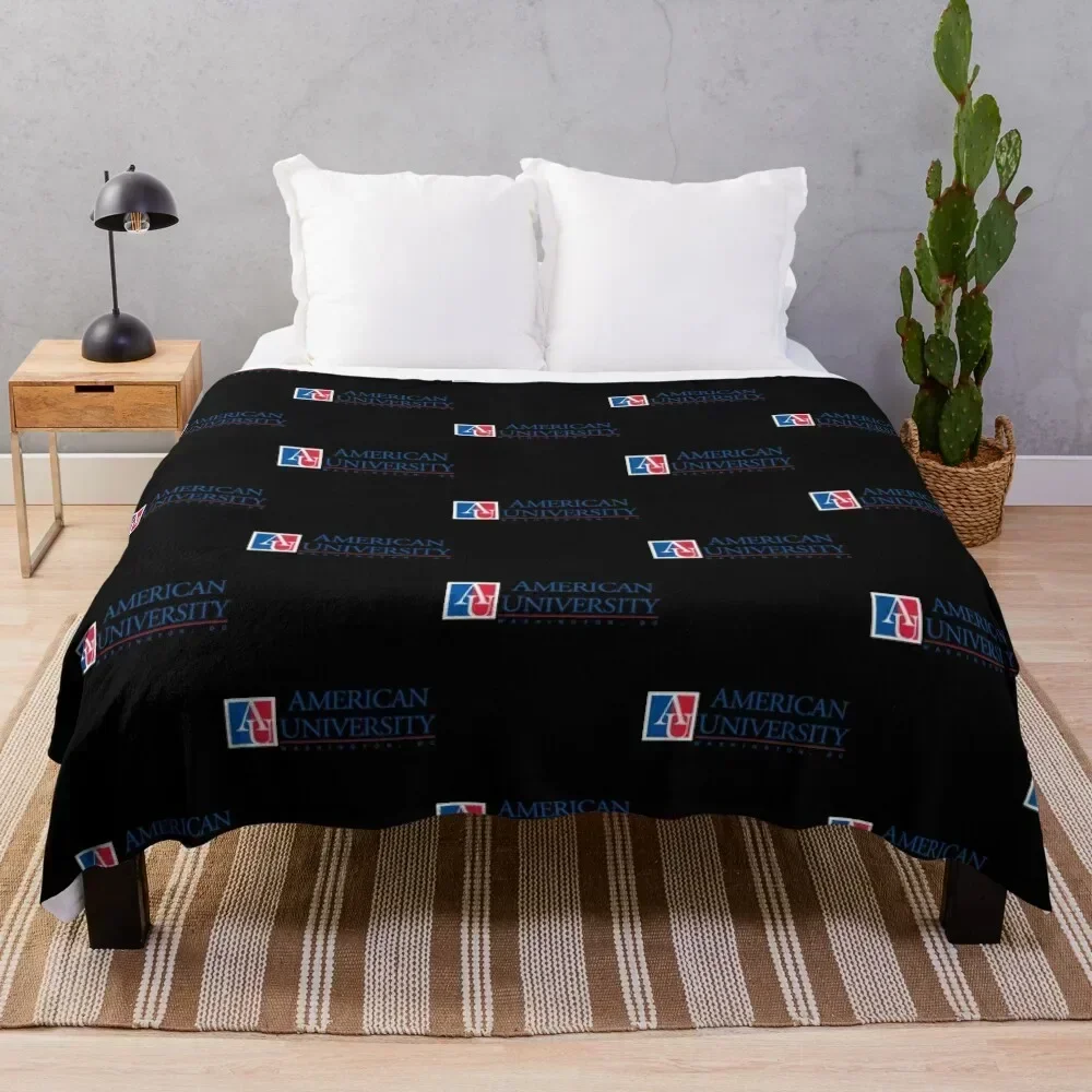 

American college Throw Blanket Faux Fur Soft Warm Blanket for Bed