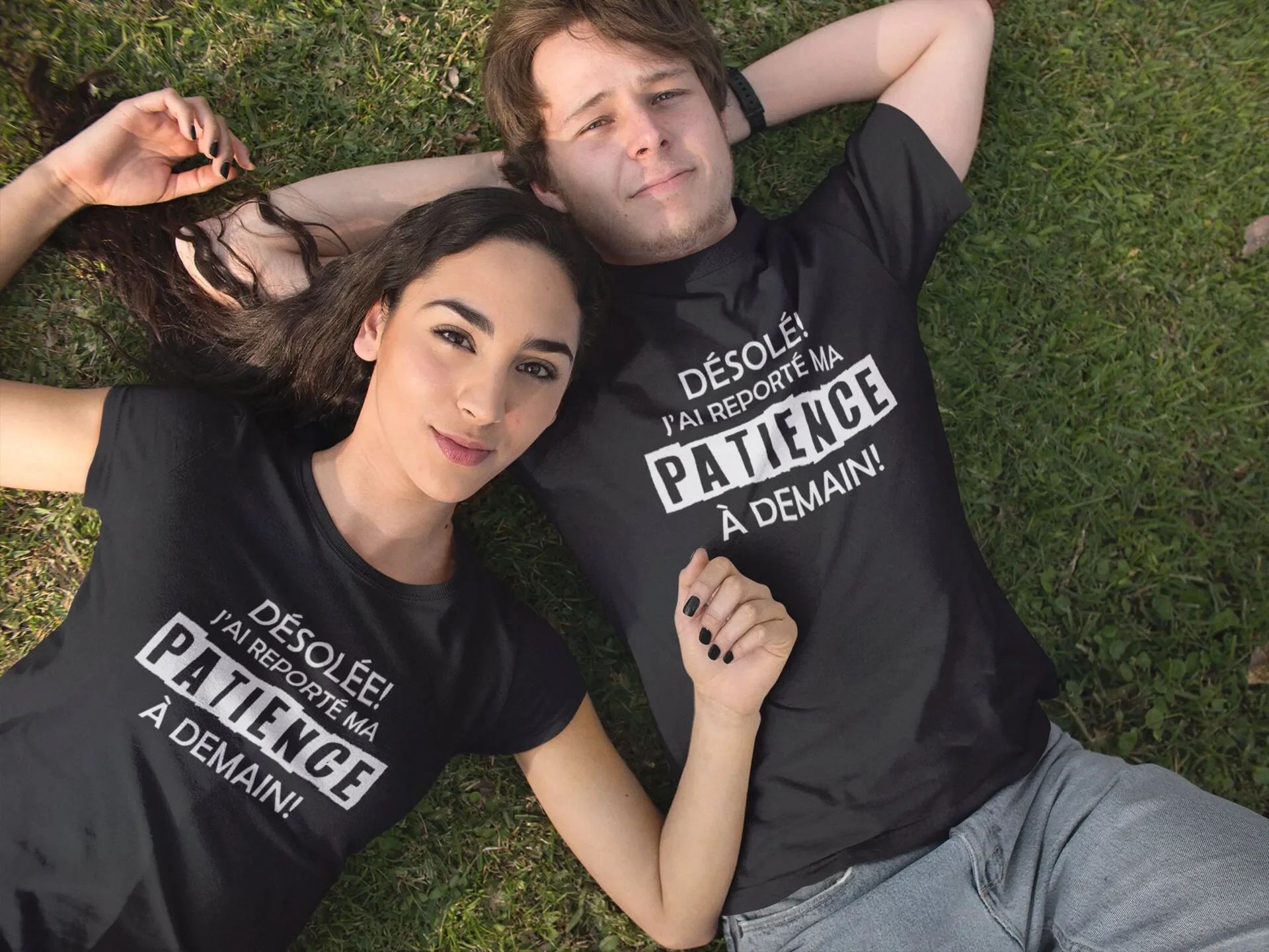 Désolé J ai reporté ma patience à demain T Shirt humour