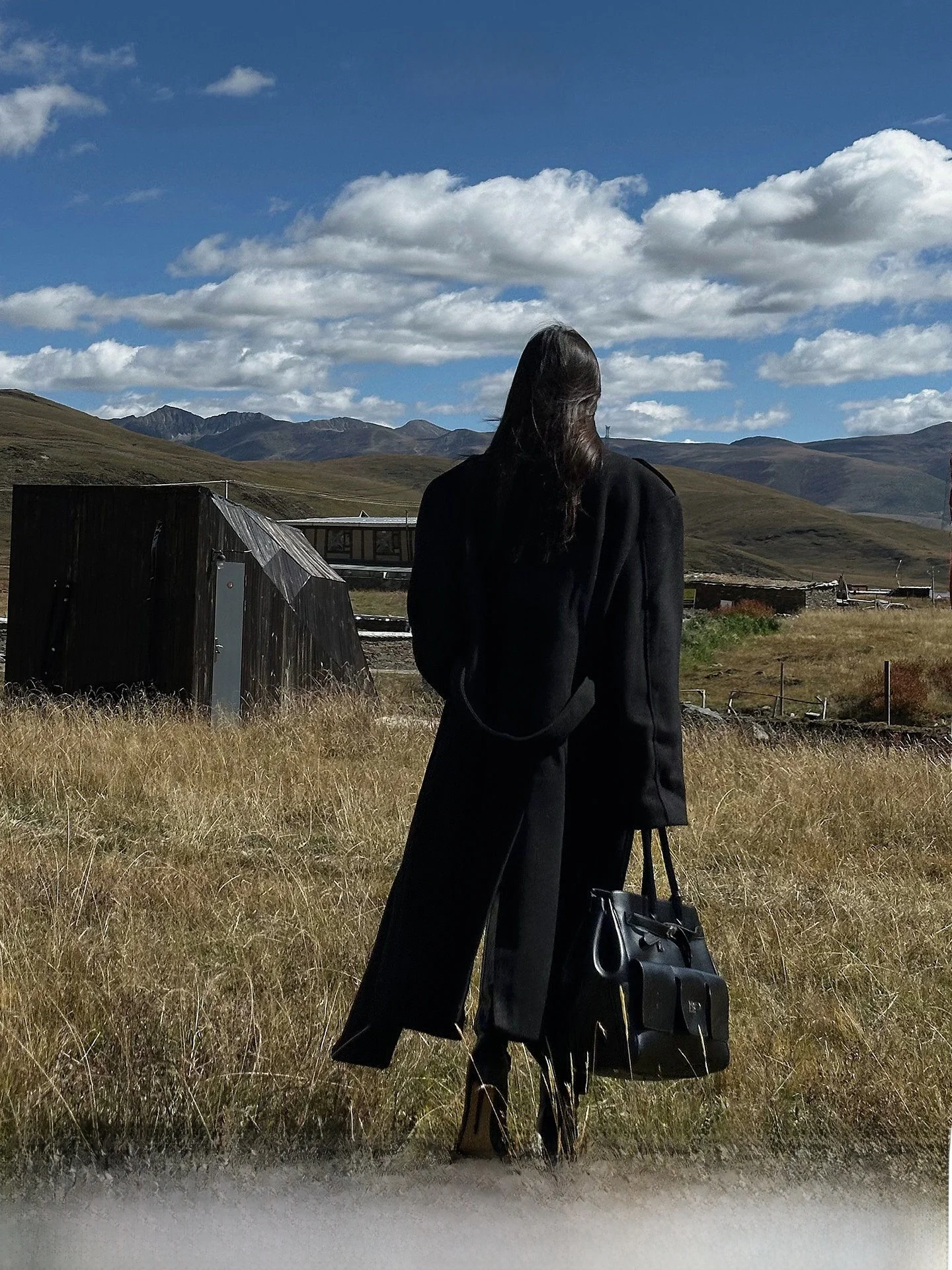 

Корейское двустороннее шерстяное пальто CCUP SPACE с черным воротником, осенне-зимняя дизайнерская коллекция, модная женская верхняя одежда