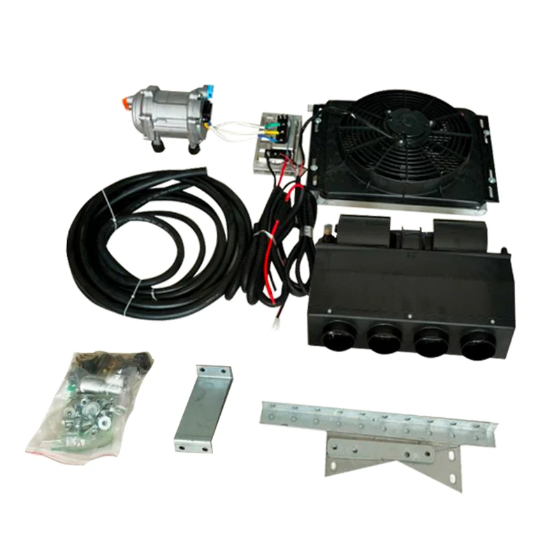 Universal 12V A/C air conditioner electric compressor under dash car universal air conditioning for vehicle