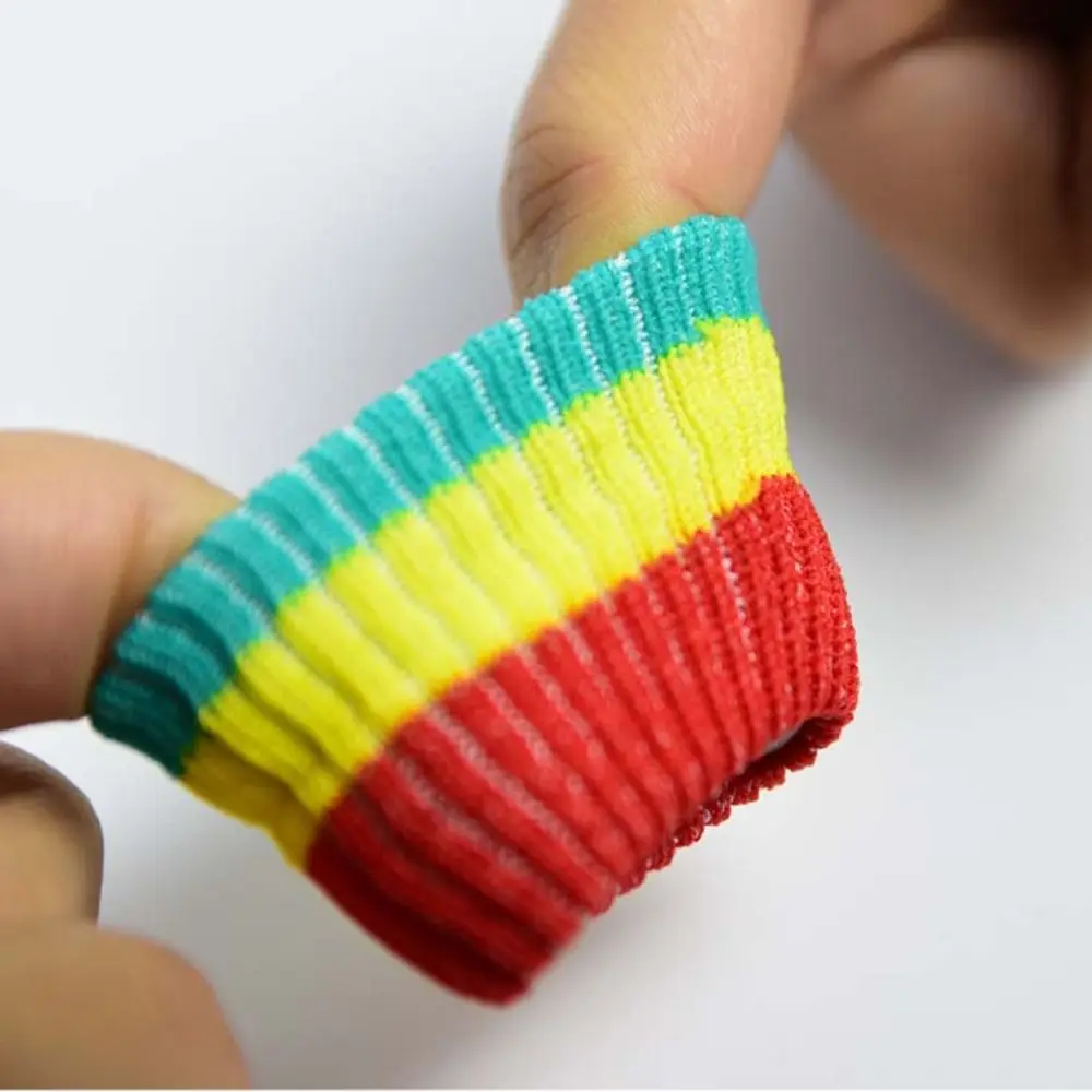 Thumb Support Finger Brace Joint Protection Breathable Stripe Finger Cover Elastic Stabilizers Finger Protection Sleeve