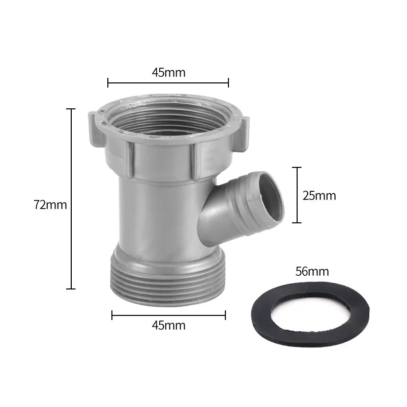 Waschbecken Abflussrohr Adapter Y-förmige Becken Kanalisation Zweig Stecker Überlauf Rohr Gewinde Schlauch Joint für Küche Bad Zubehör
