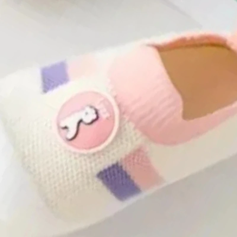 

Новая детская обувь для малышей, детская обувь на мягкой подошве, дышащая сетчатая нескользящая домашняя детская обувь с защитой от падения