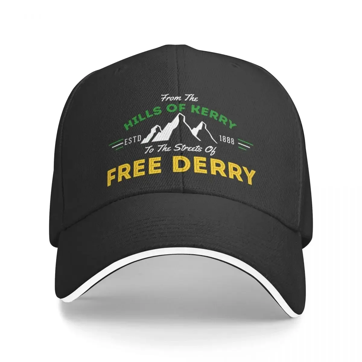 

Hills Of Kerry, Streets Of Free Derry Baseball Cap Fishing cap Fluffy Hat Sun Cap Beach Women's 2024 Men's