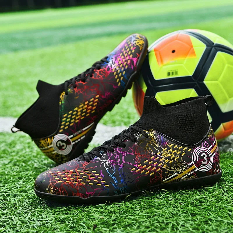 

Men Football Boot Futsal Shoes Outdoor Grass Training Soccer Cleats Children Soccer Shoes for Women