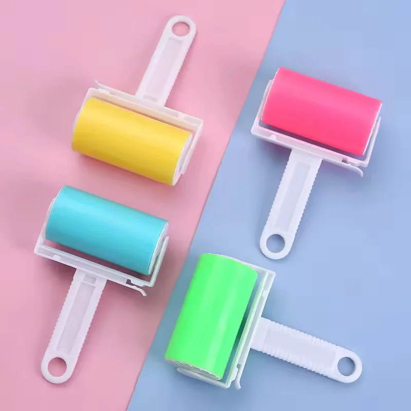 Reusable Washable Sticky Roller for Home Clean Portable Pet Hair Remover for Carpet Bed Sofa Dust Collector