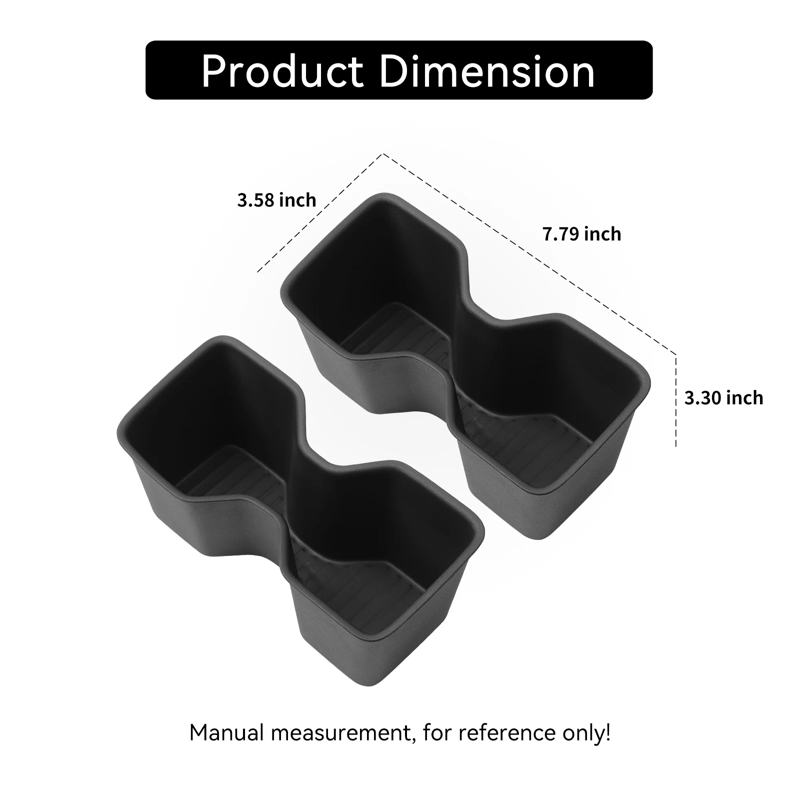 لشركة هيونداي سانتا في 2024 2025 6/7 مقاعد حامل أكواب الماء للسيارة الصف الثالث حامل أكواب المشروبات صندوق تخزين اكسسوارات 2 قطعة #3